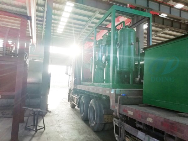 waste tyre pyrolysis plant delivery to india