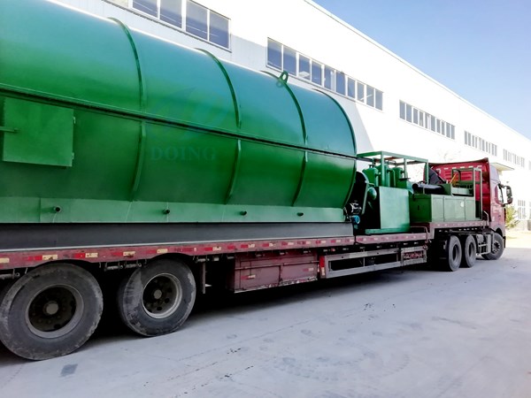 waste tyre pyrolysis plant delivery to india