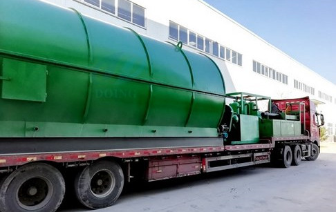 Waste tyre pyrolysis plant delivery to India