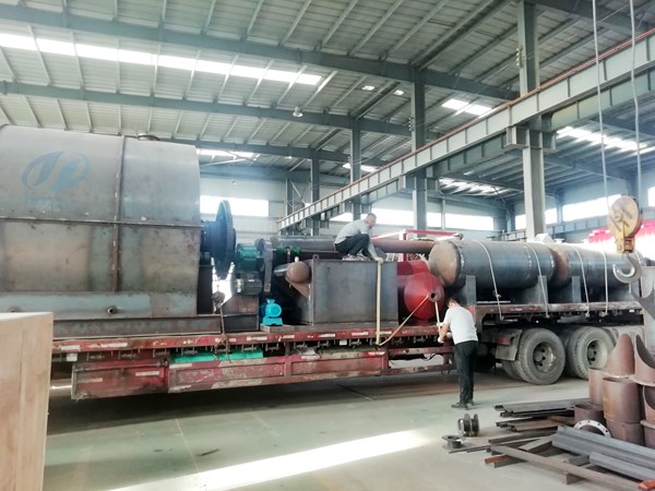 waste tire to fuel oil pyrolysis plant delivered to hebei china