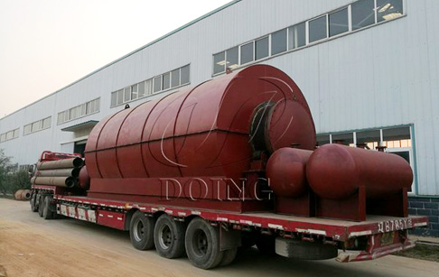 4 sets tyre pyrolysis plants for sale to Fujian, China
