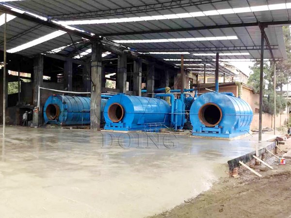 waste tyre pyrolysis machine