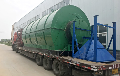 Used tyre to oil recycling plant delivered to Zhoukou, China