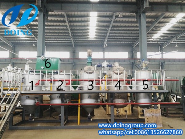 small scale palm kerenl oil refining machine