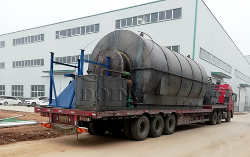 ​Two sets 12T/D tyres recycling to oil machinerys delivered to Liaoning, China