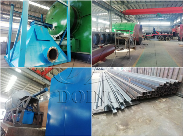 tyre to oil recycling plant