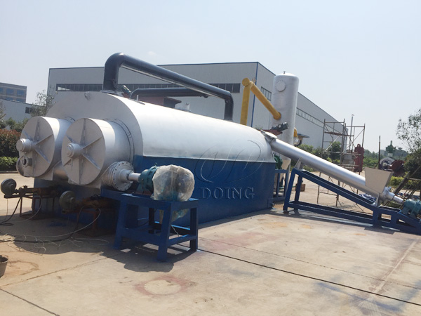 continuous waste tyre pyrolysis plant