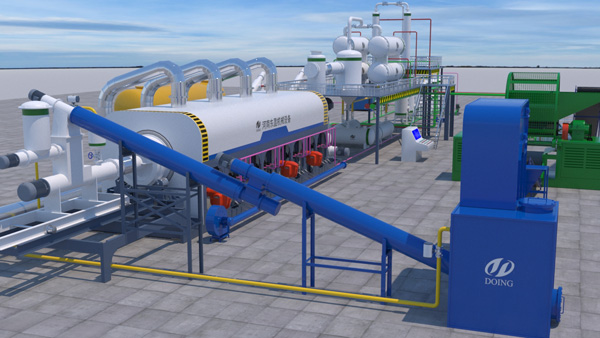 continuous tyre pyrolysis plant