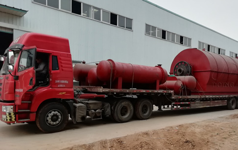 One set 12T waste tyre pyrolysis plant ordered by customers in Hebei, China was ...