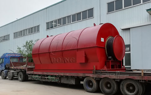 3 sets 12T waste tyre pyrolysis plant sent to Nigeria