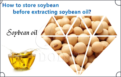 How to store soybean before extracting soybean oil?