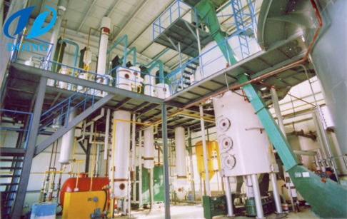 Cooking oil solvent extraction plant