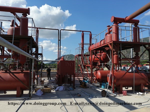 waste tire pyrolysis plant