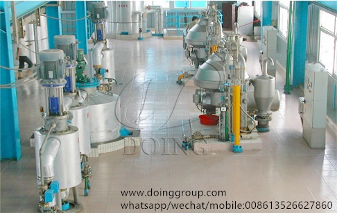 Cooking oil refinery machine