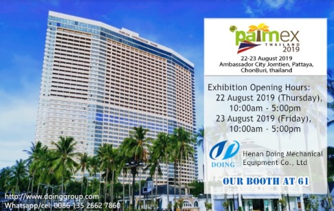 Doing Group will attend the PALMEX Thailand 2019 on 22 August 2019