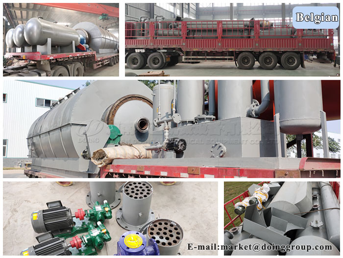 waste tyre recycling to oil plant