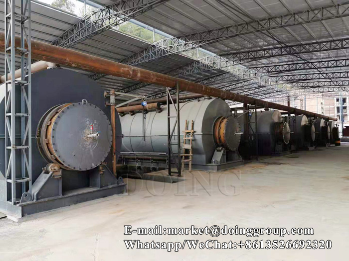 tyre pyrolysis plant