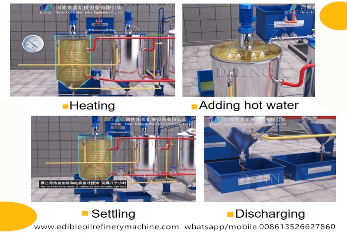 degumming process of edible oil
