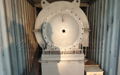 500kg small waste tyre pyrolysis plant delivered to Chile