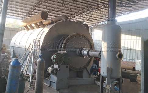 12T waste tire pyrolysis plant project installed in Serbia