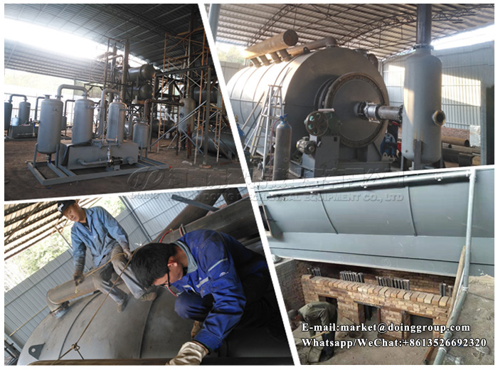 waste tire pyrolysis plant