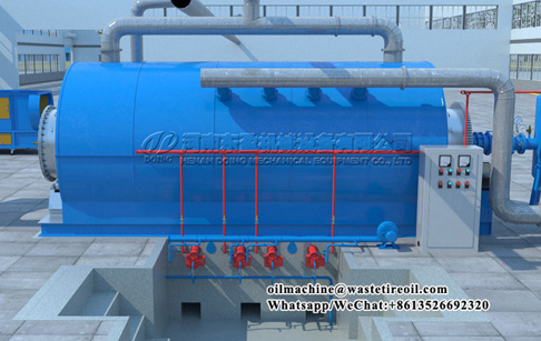 What is the process time of 5ton waste tyre pyrolysis plant?