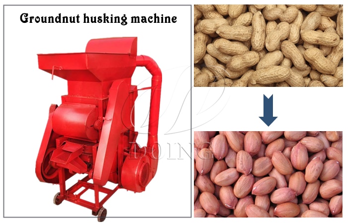 groundnut husking machine