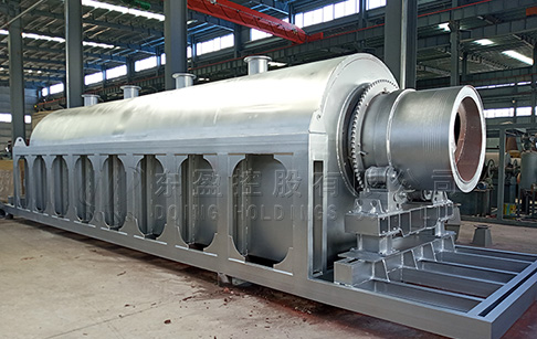 Continuous tyre/plastic pyrolysis plant manufacturing site