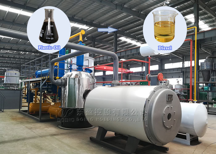plastic oil distillation plant