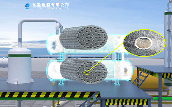 3D model of the fully continuous pyrolysis plant