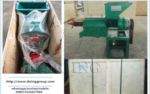 A 0.5t/h single screw palm oil presser has been packed for delivery to Colombia