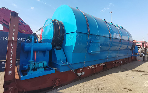 12TPD plastic pyrolysis plant was sent to France from DOING factory