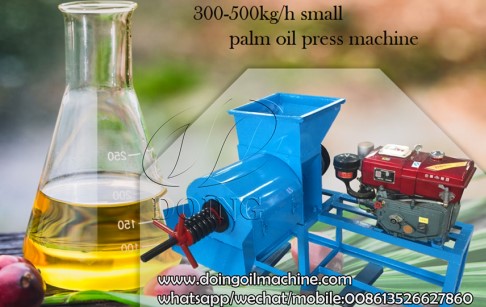 Mini palm oil pressing machine for sale with 500kg/h processing capacity