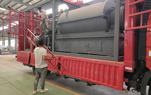 Highly integrated 500kg waste tire pyrolysis plant was delivered to Guatemala