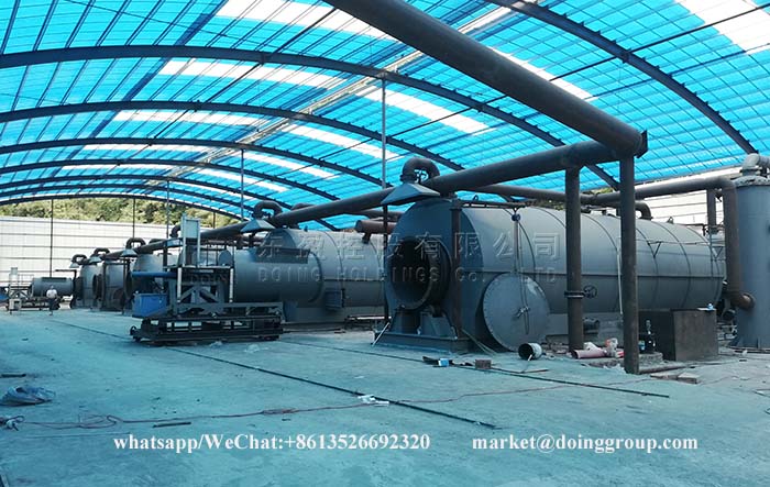 tyre pyrolysis plant