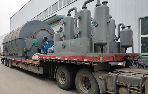 6 sets12T/D waste tyre recycling pyrolysis plant will be delivered to Yunnan, Ch...