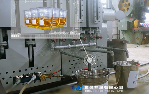 Pyrolysis plastic to diesel plant demo that processing plastic to diesel