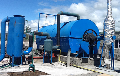 Rubber tyre pyrolysis machine