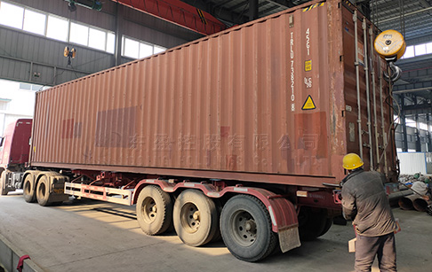 30TPD continuous tyre pyrolysis plant was sent to Kazakhstan