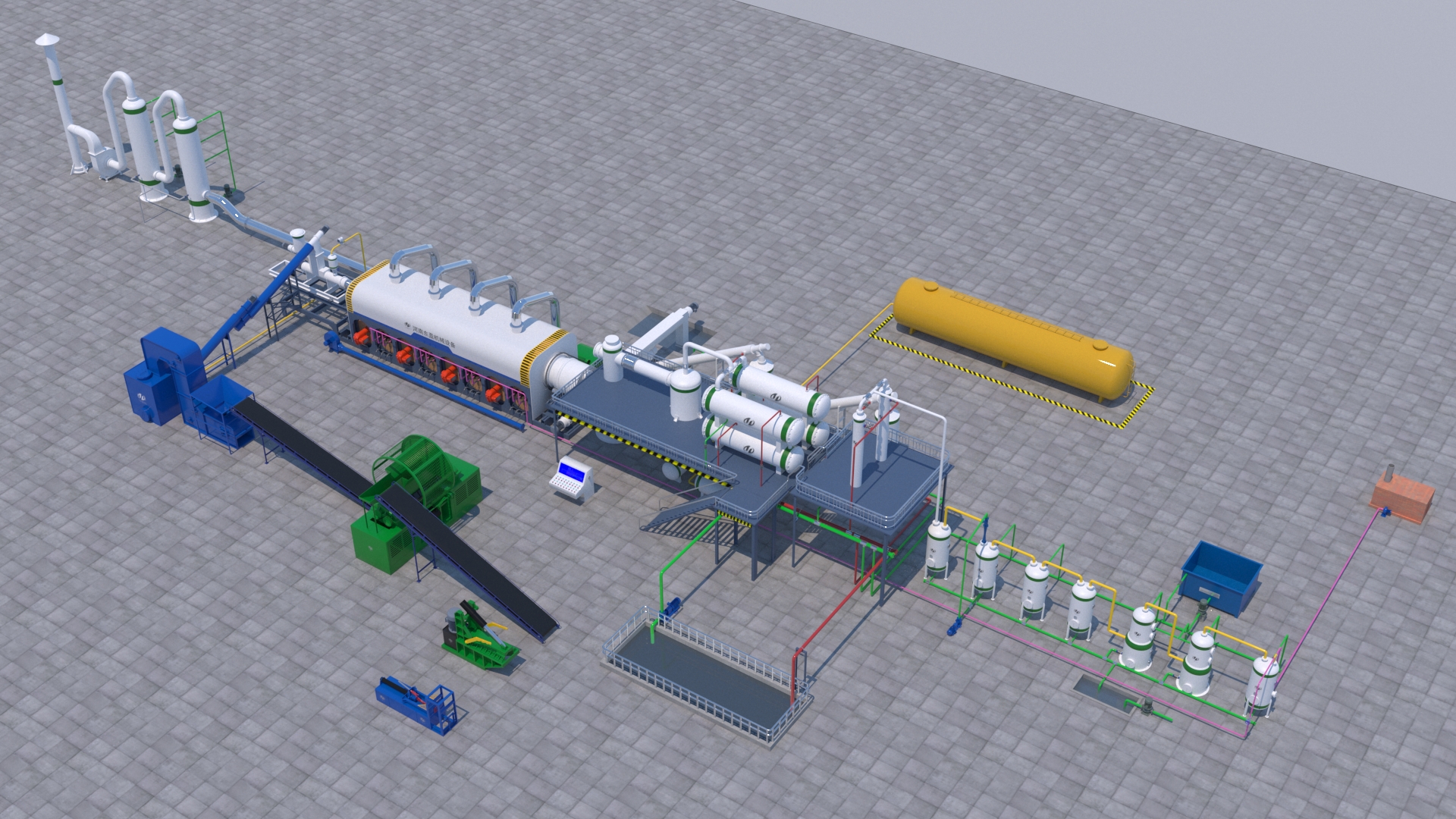 waste plastic pyrolysis plant