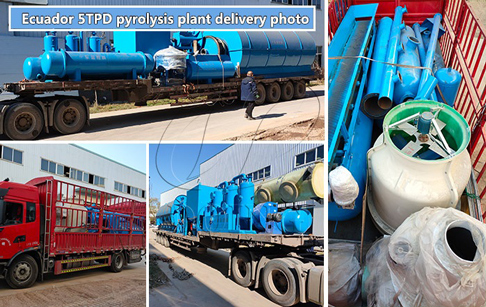 5TPD waste plastic pyrolysis plant was delivered to Ecuador from Doing factory!