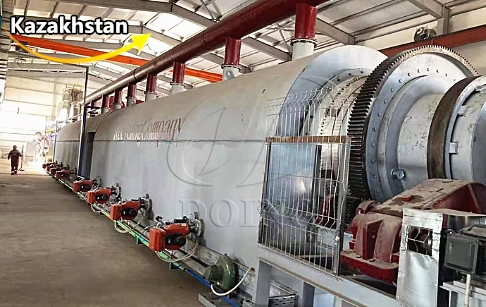 30TPD full continuous waste tire pyrolysis plant project installed in Kazakhstan...