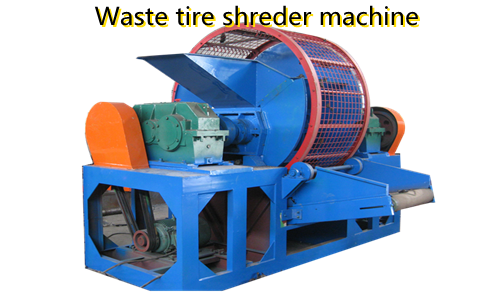 Can the tire shredder shred waste tires into 5cm pieces?