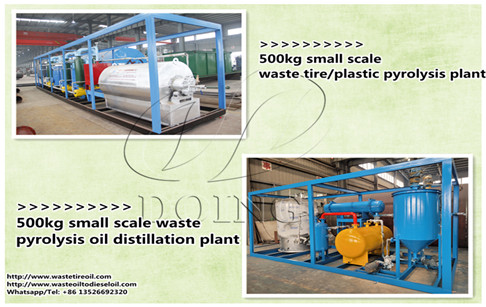 A New Zealand customer ordered one set of 500kg waste tyre pyrolysis plant and t...