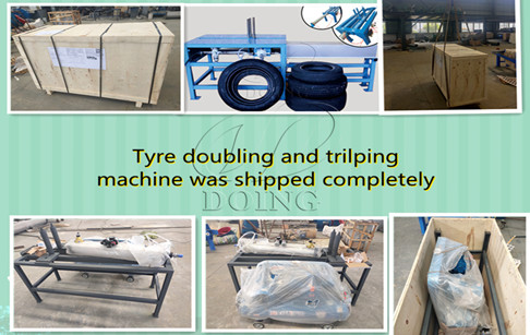 A set of tire doubling and tripling packing machine delivered to America from DO...