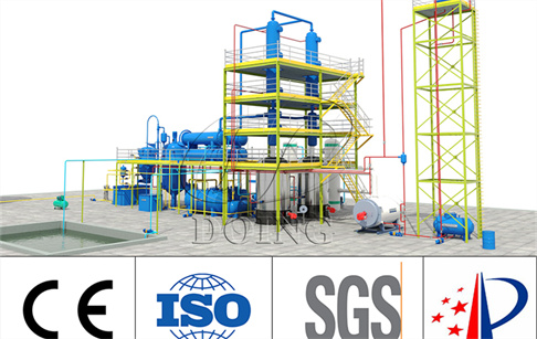 A Mexican customer ordered a set of 15TPD waste oil distillation plant