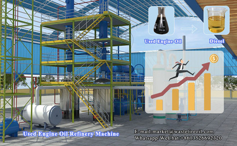 ​5TPD waste engine oil distillation plant was shipped to Nigeria