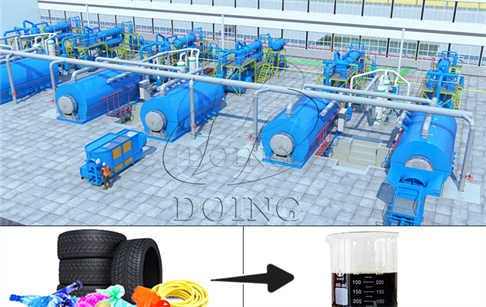 How long does the pyrolysis process take?