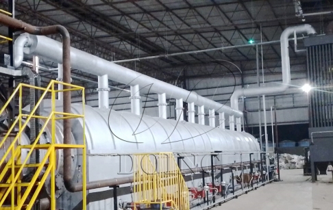 50 TPD fully continuous pyrolysis machine installed in Brazil