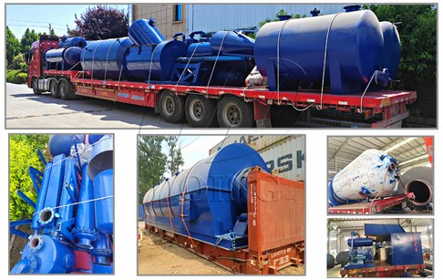15 TPD tire plastic pyrolysis plant & 14 TPD pyrolysis oil distillation plant we...